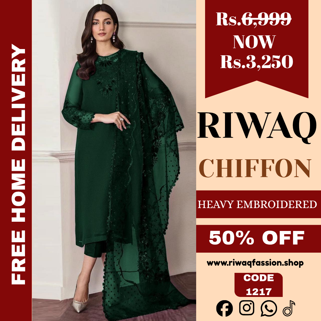 Baroque Alnisa Embroidery Chiffon Ensemble