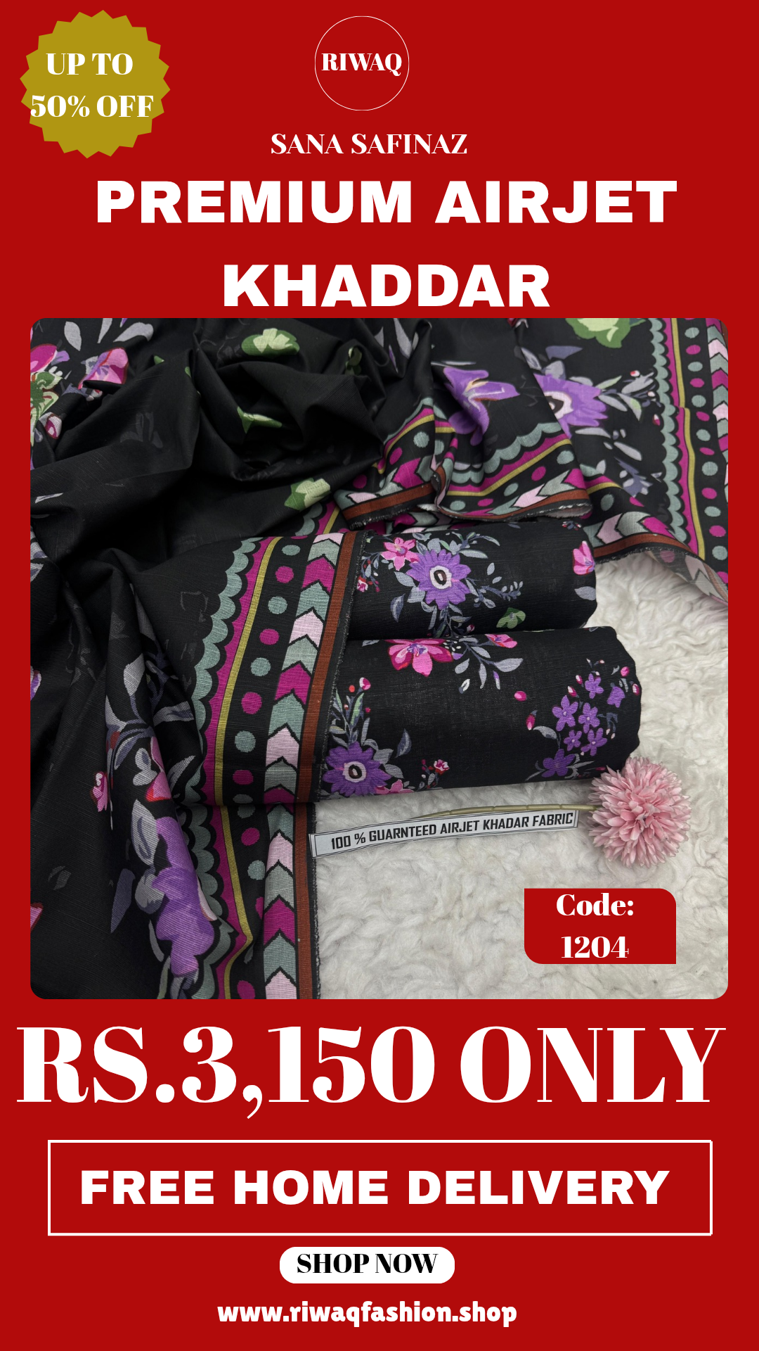 Winter Sana Safinaz Premium Khadar – Elegant Digital Prints