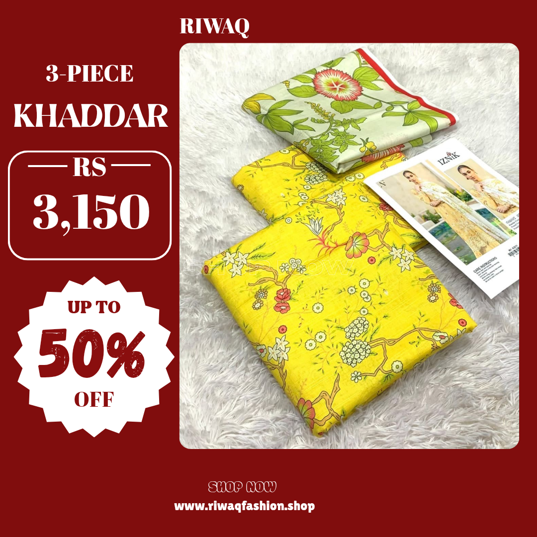 3PC Khaddar Suit Collection – Premium Mix Brands
Iznik | Maria B Inspired