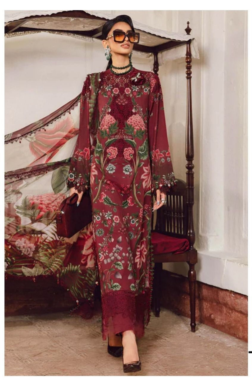 MARIA B Premium Khadar | Winter 2025 Print Collection
