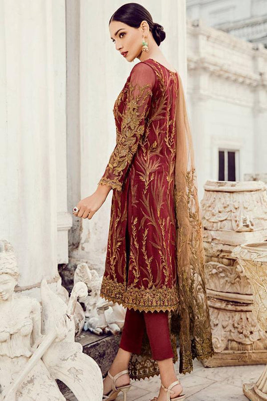 IZNIK Luxury Chiffon Suit with Heavy Net Embroidered Dupatta