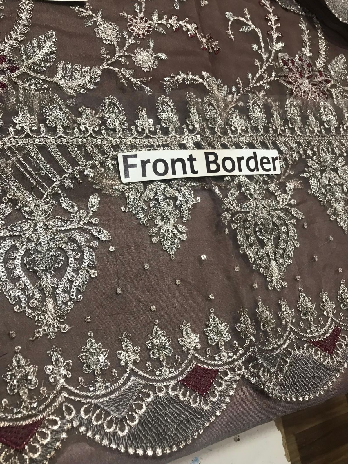 Maria B Luxury Semi-Pure Chiffon Ensemble – Heavy Adda Embroidery Edition