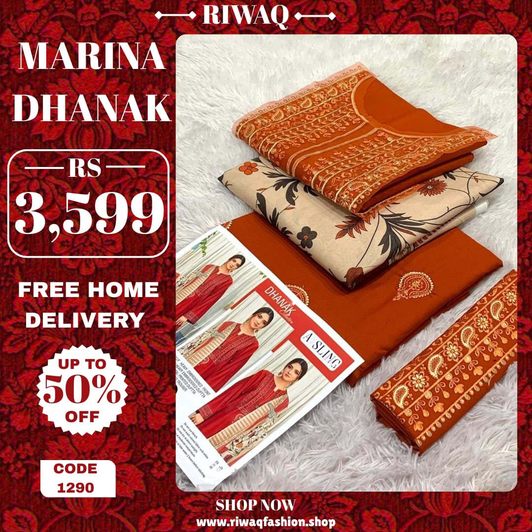 Luxury Dhanak Marina Winter Suit with Embroidered Wool Shawl