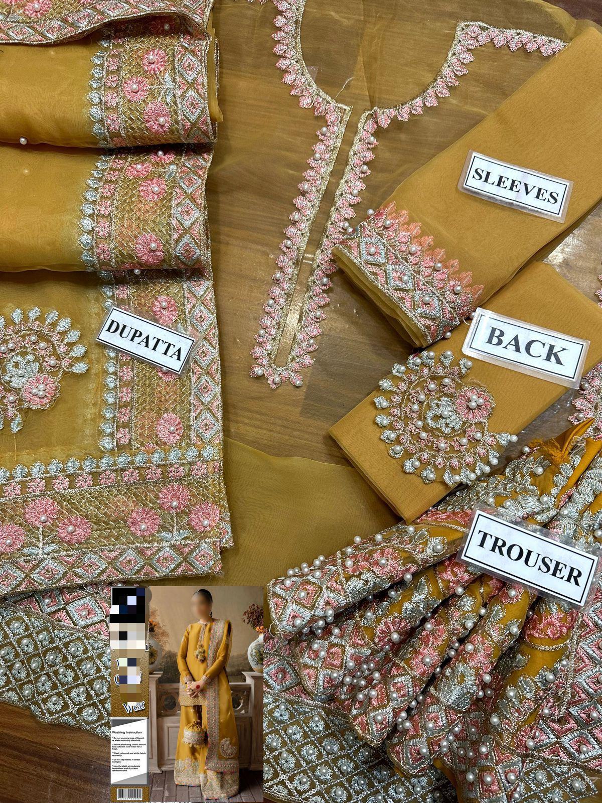 LAAM Inspired Luxury Organza Suit – Elegance Redefined