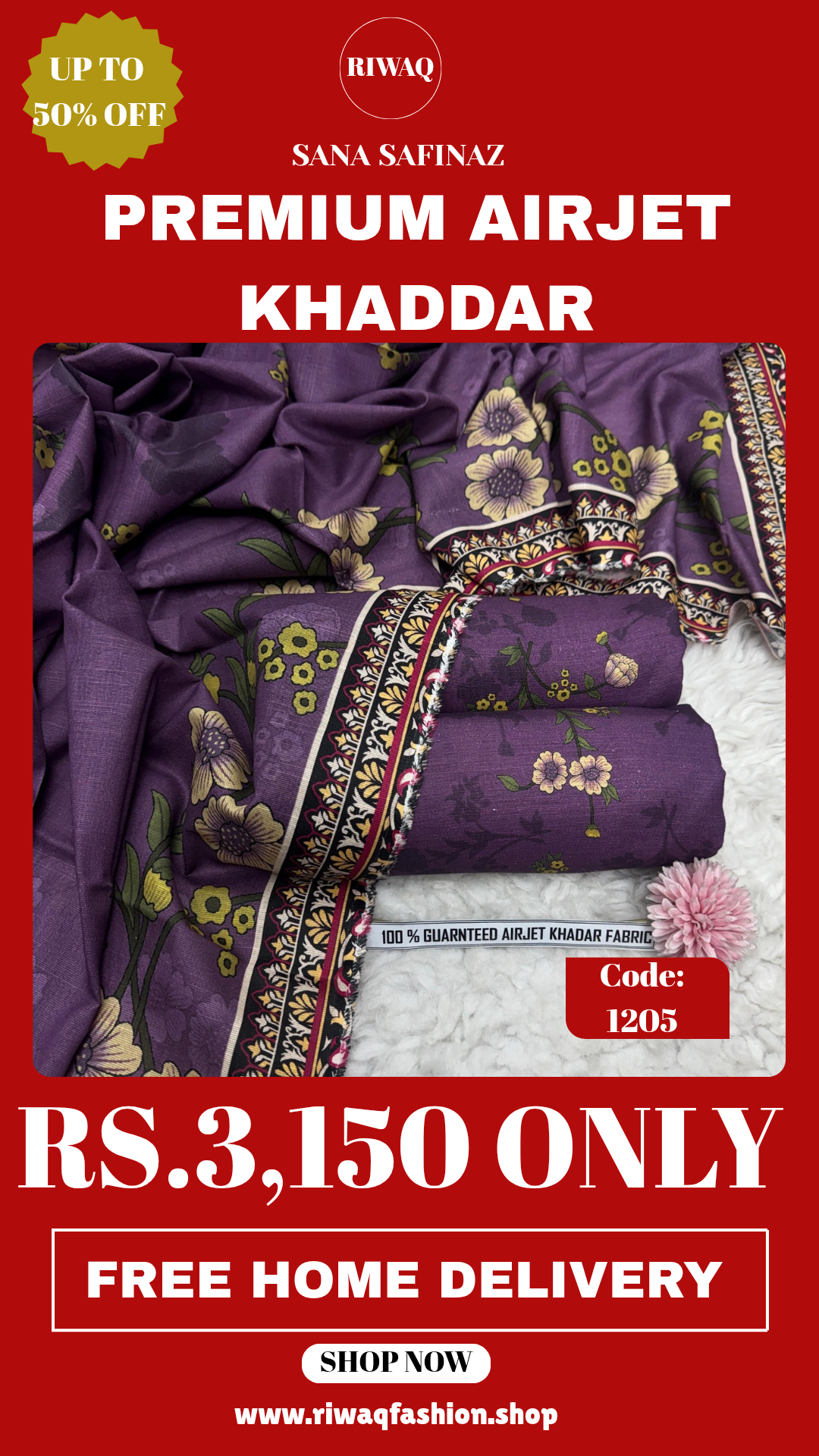 Winter Sana Safinaz Premium Khadar – Elegant Digital Prints