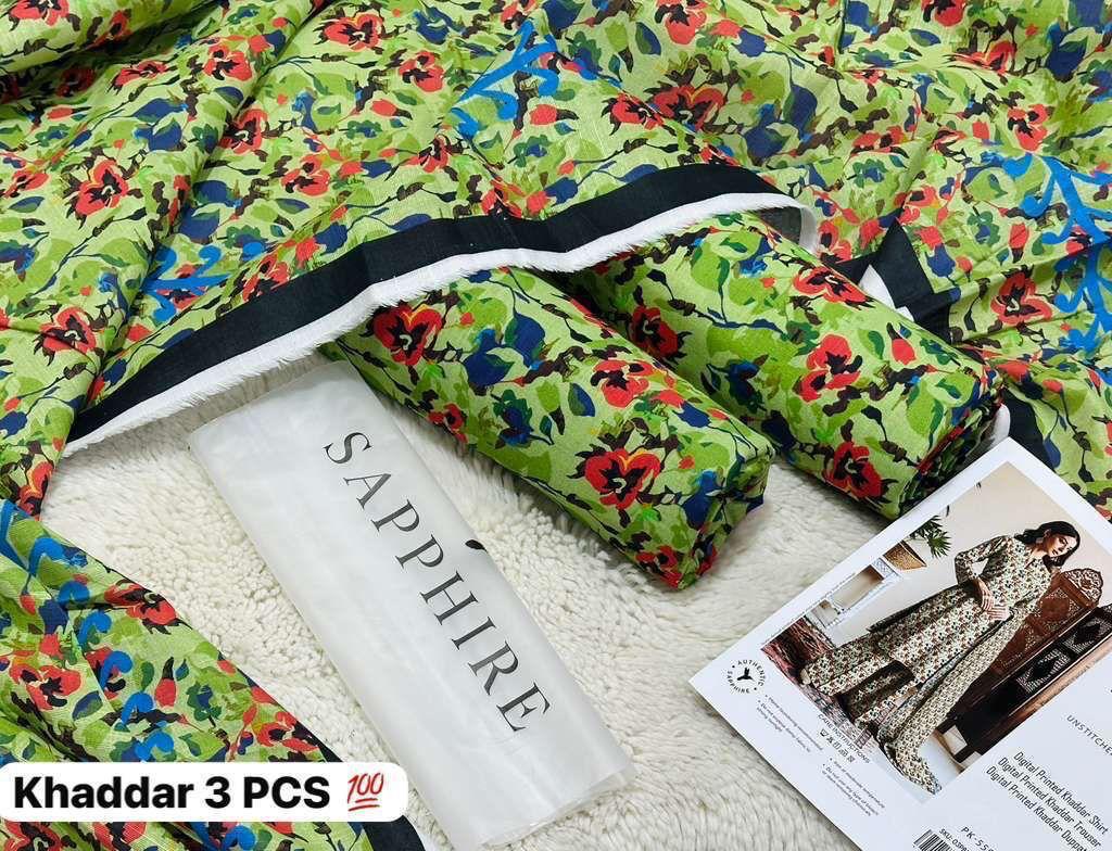 SAPPHIRE 3PC Printed Khaddar