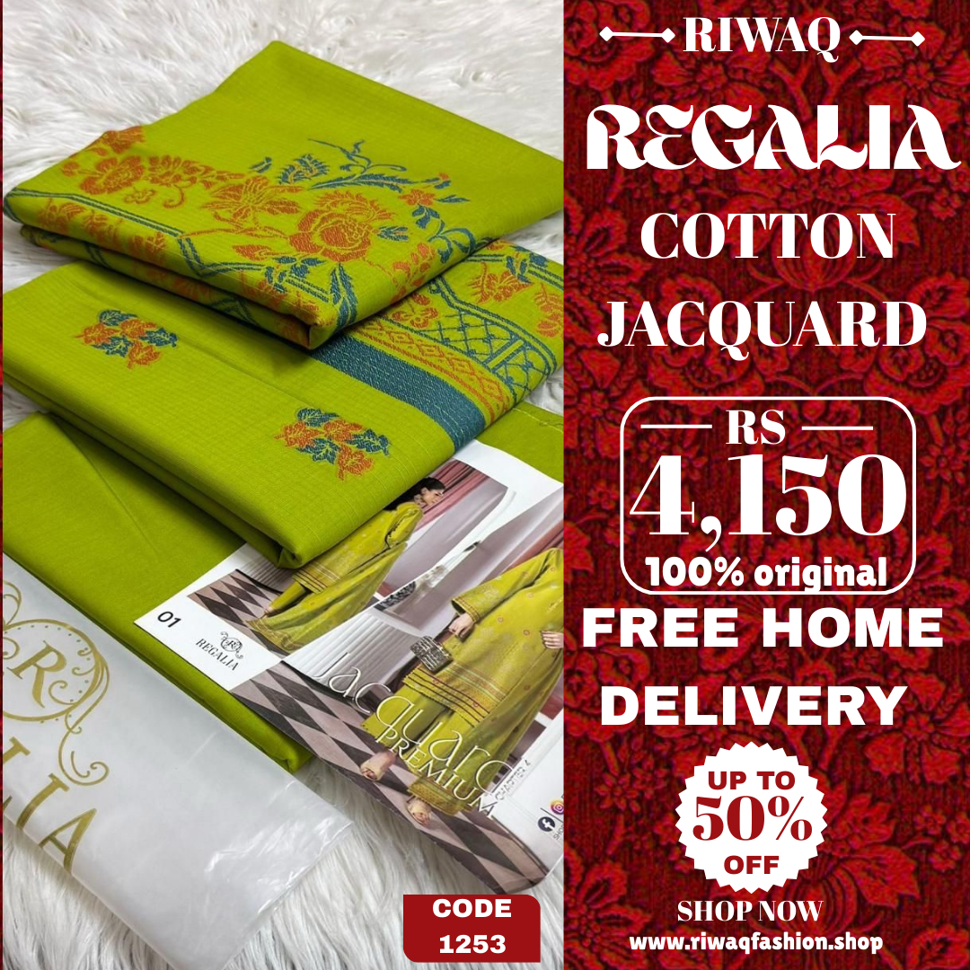 REGALIA Jacquard Collection 2025 – Timeless Elegance in Cotton Jacquard