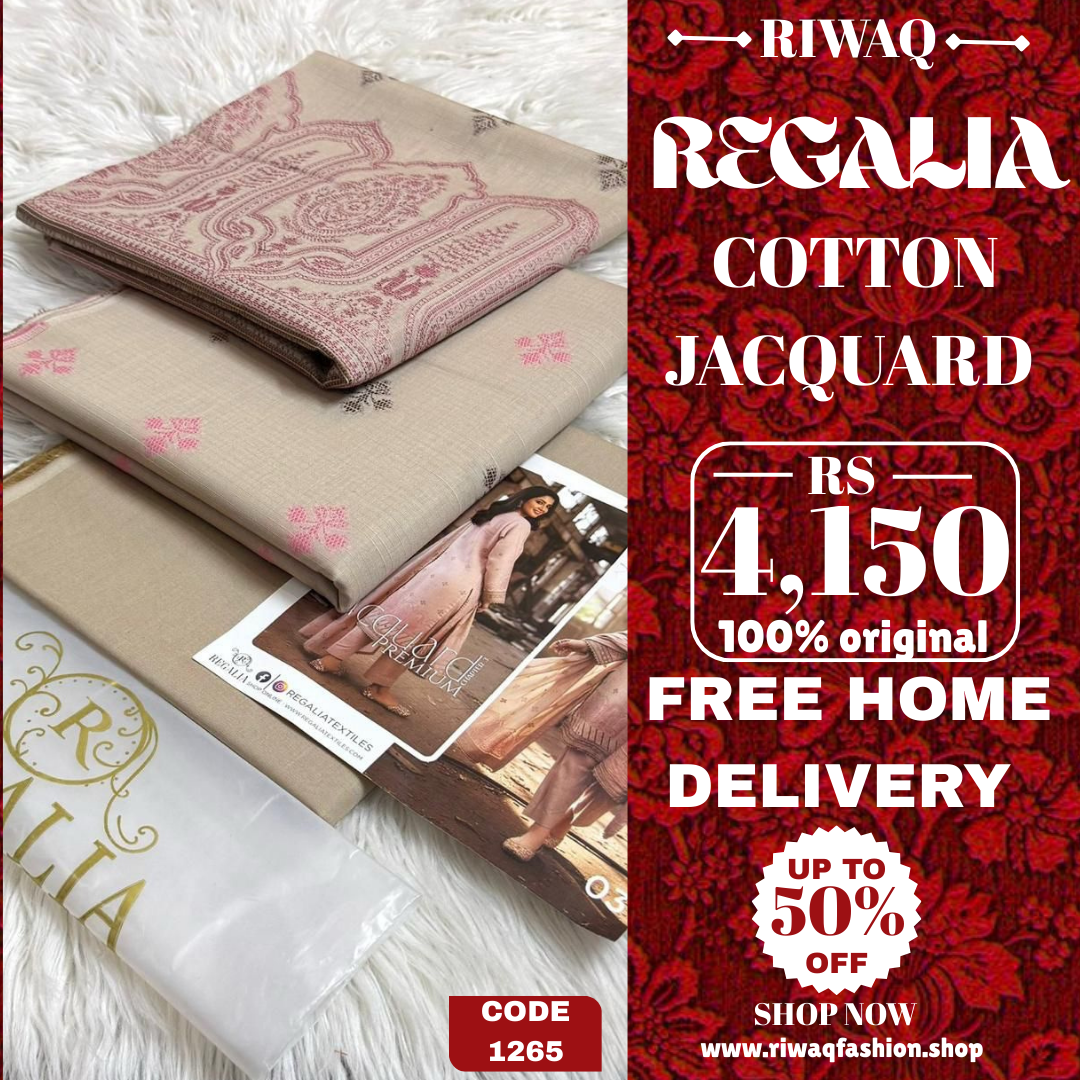 REGALIA Jacquard Collection 2025 – Timeless Elegance in Cotton Jacquard