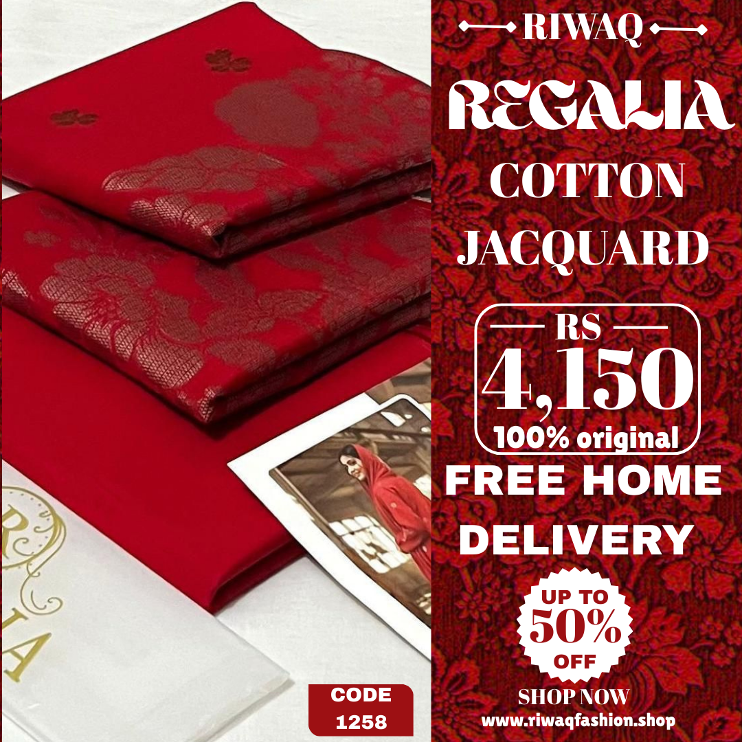 REGALIA Jacquard Collection 2025 – Timeless Elegance in Cotton Jacquard