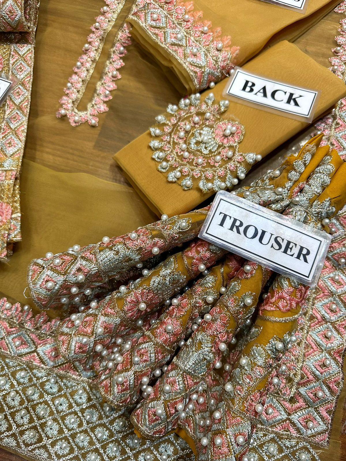 LAAM Inspired Luxury Organza Suit – Elegance Redefined