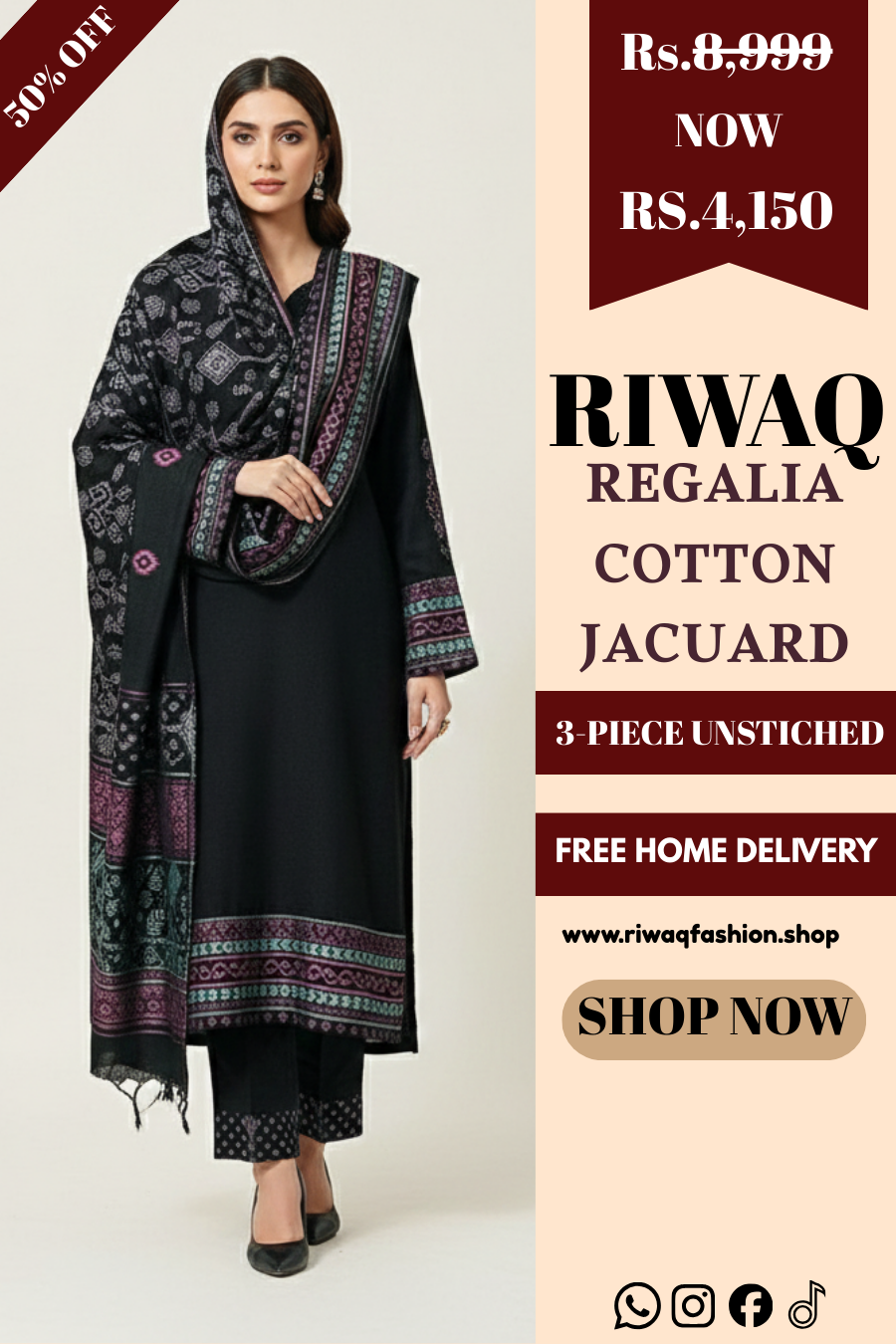 REGALIA Jacquard Collection 2025 – Timeless Elegance in Cotton Jacquard