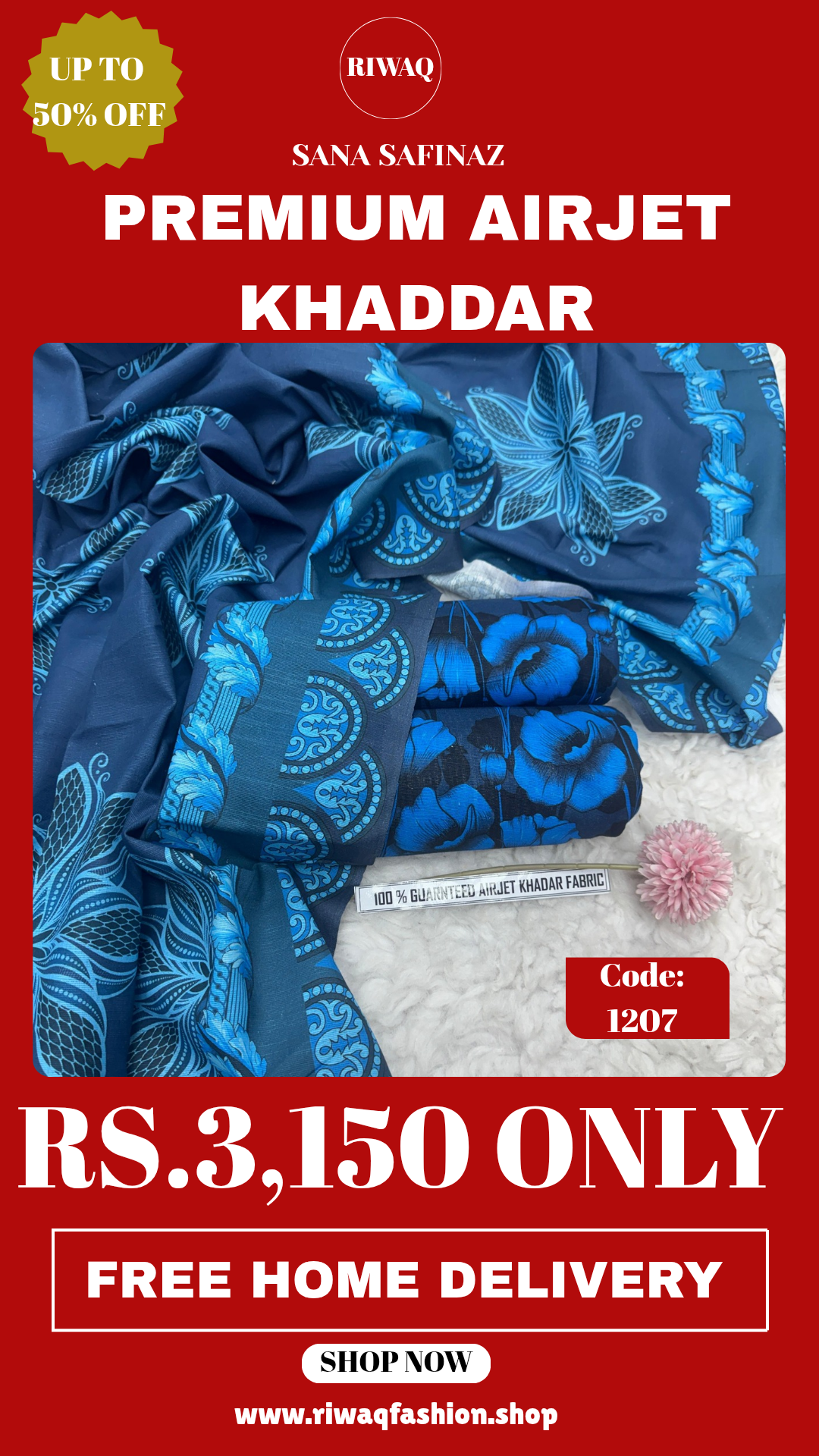 Winter Sana Safinaz Premium Khadar – Elegant Digital Prints