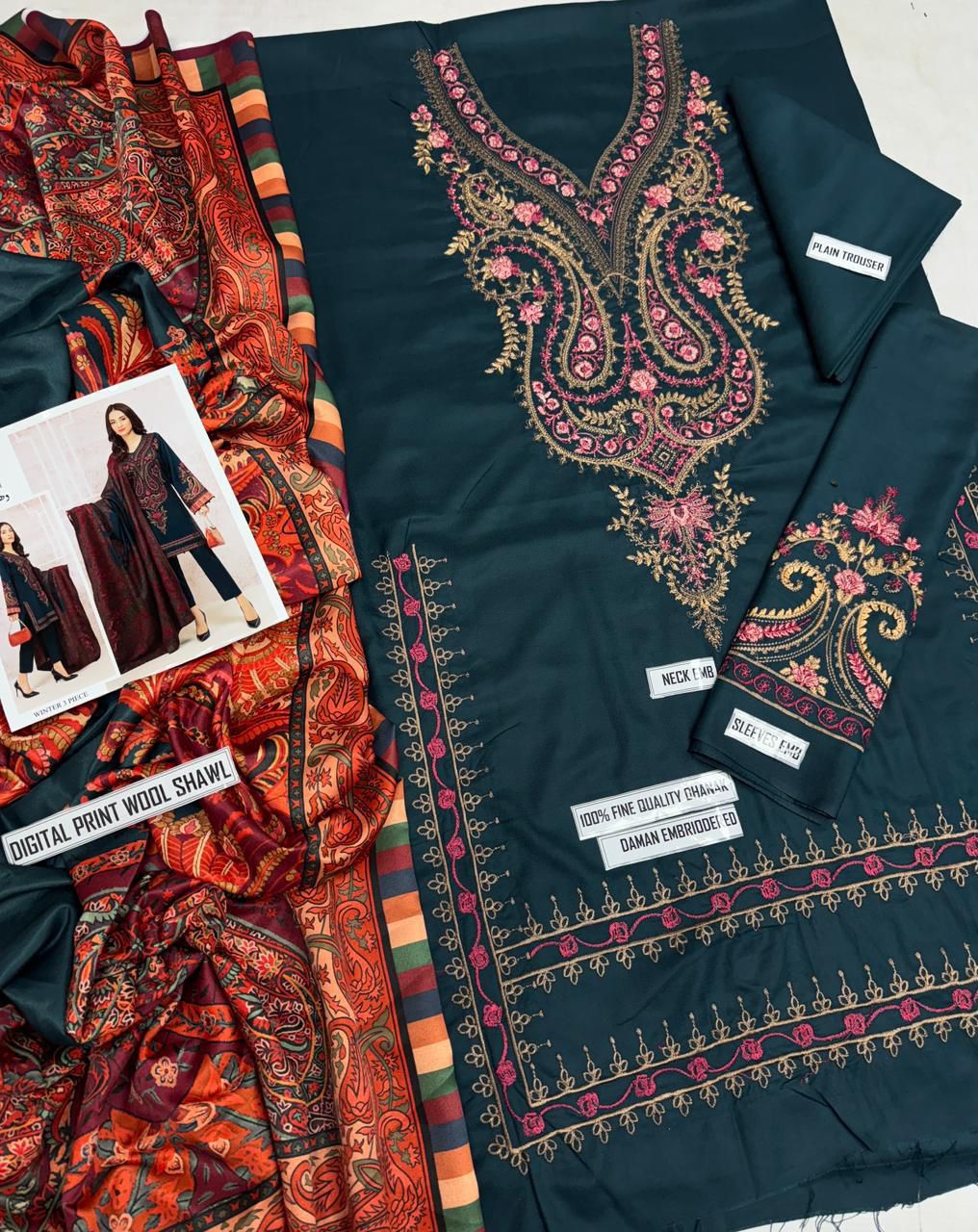 Maria B– Luxury Dhanak Winter Suit