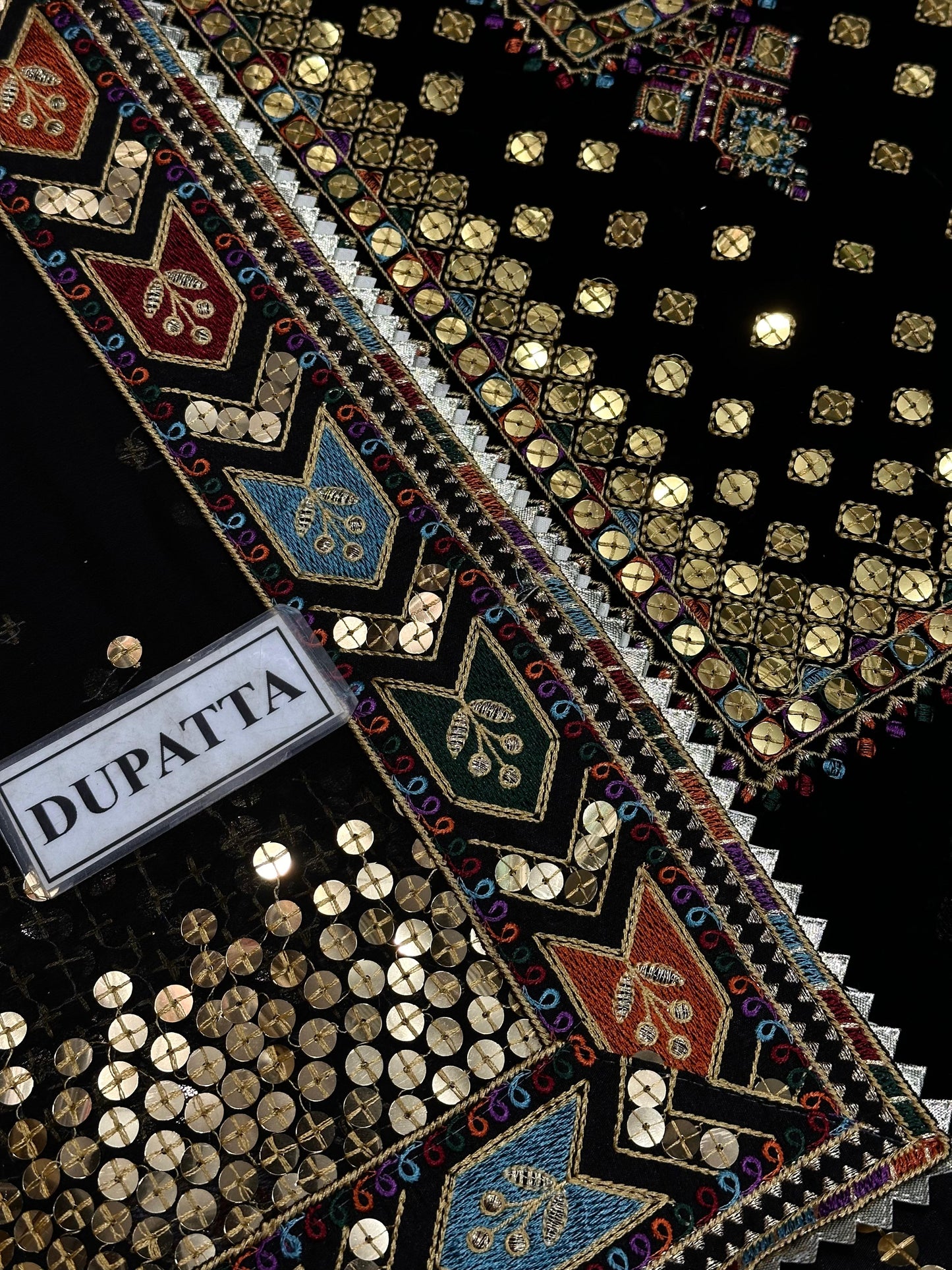 JAZMIN Velvet Elegance – Luxury Unstitched Replica with 9MM Sequin Work