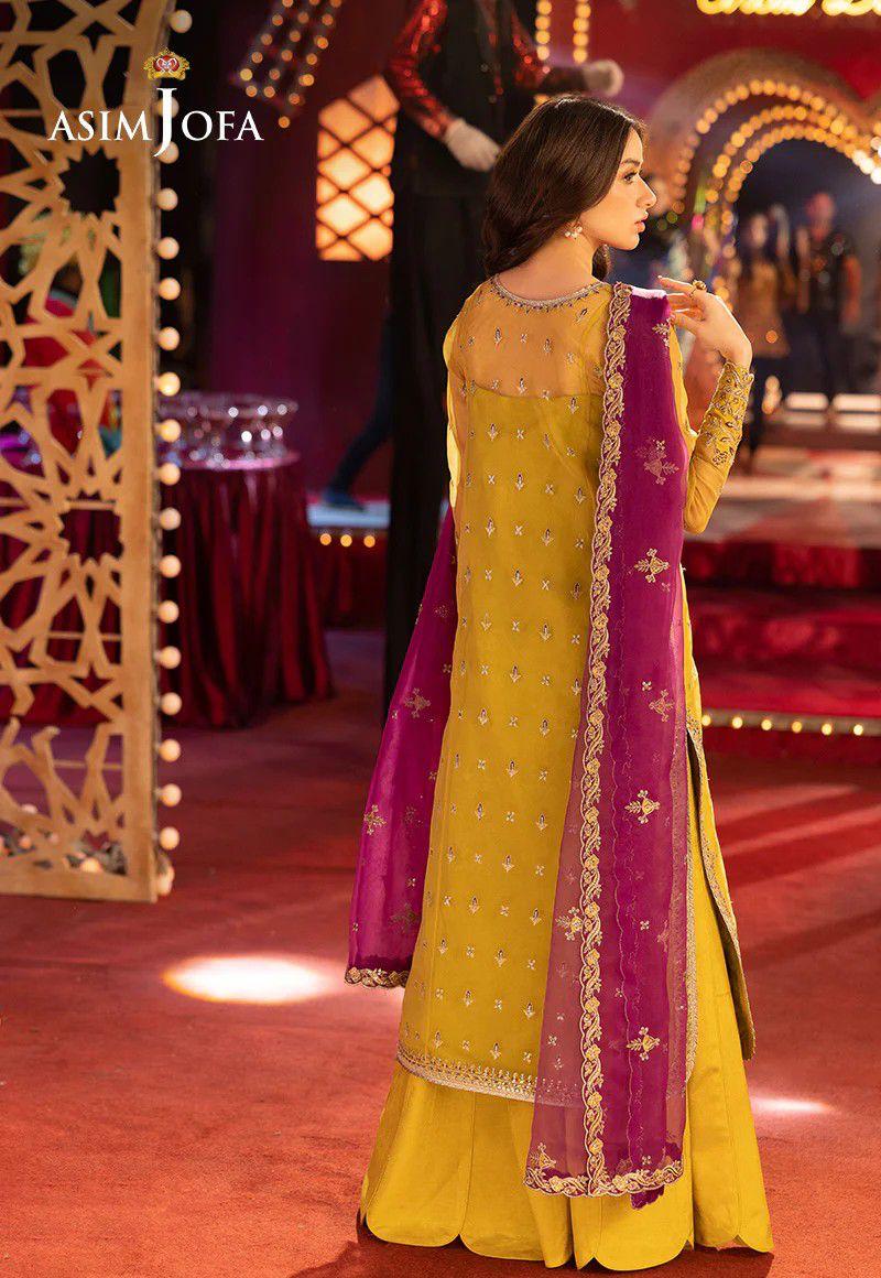 Asim Jofa AJFO-05 Organza Embroidered 3-Piece Suit