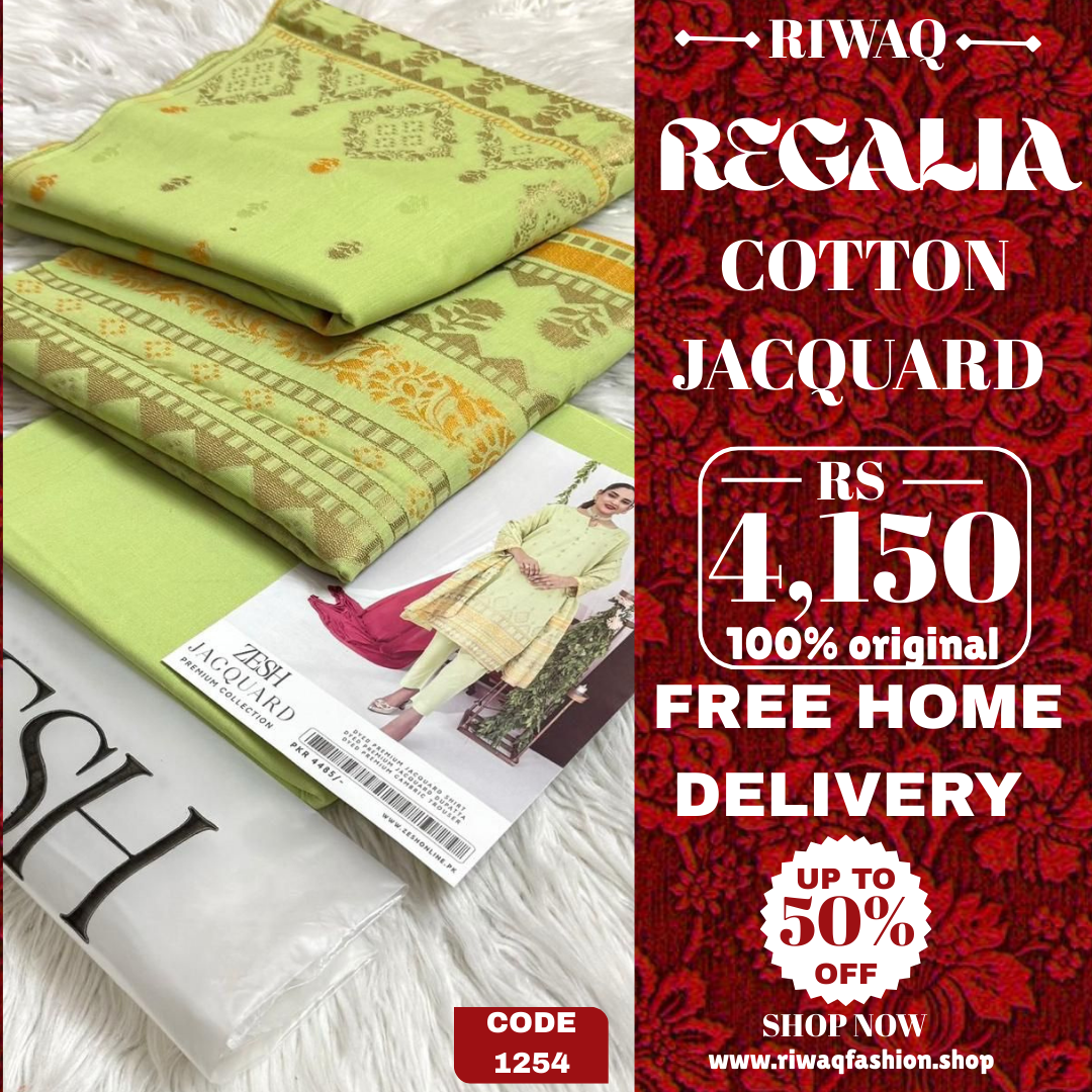 REGALIA Jacquard Collection 2025 – Timeless Elegance in Cotton Jacquard