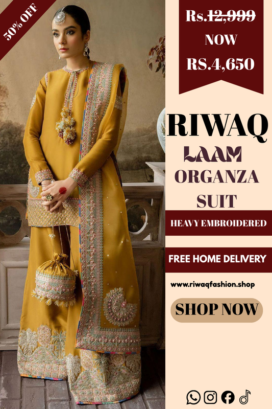 LAAM Inspired Luxury Organza Suit – Elegance Redefined
