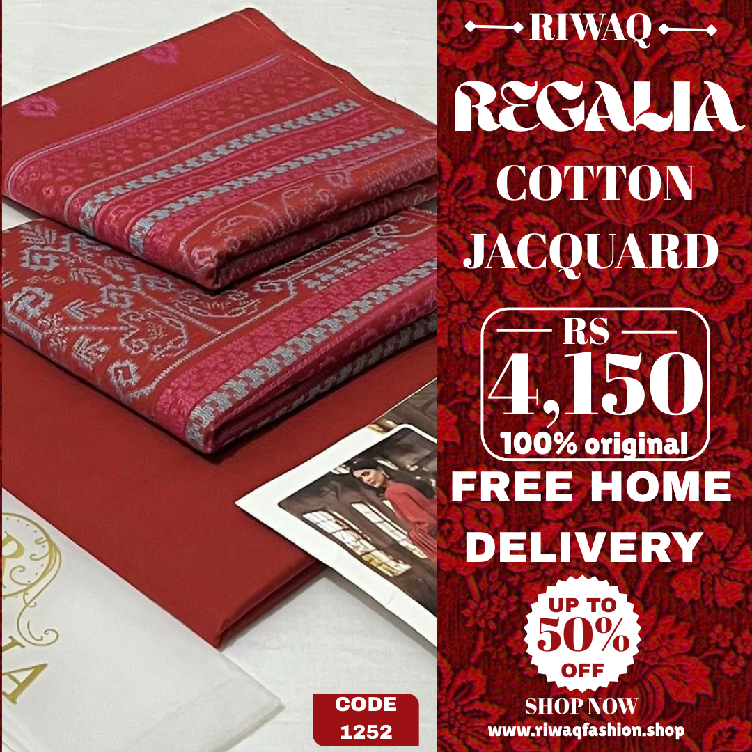 REGALIA Jacquard Collection 2025 – Timeless Elegance in Cotton Jacquard
