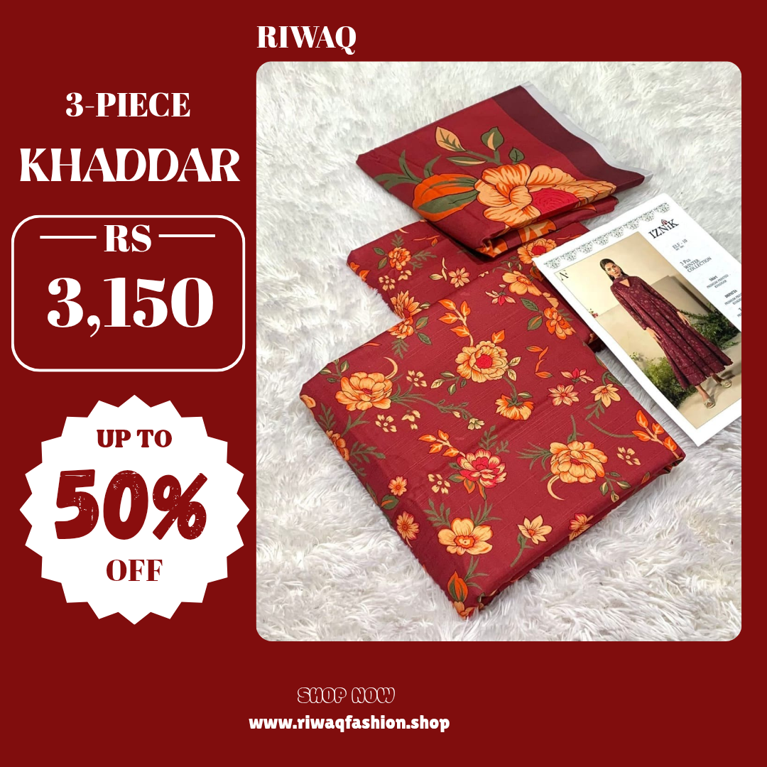 3PC Khaddar Suit Collection – Premium Mix Brands
Iznik | Maria B Inspired