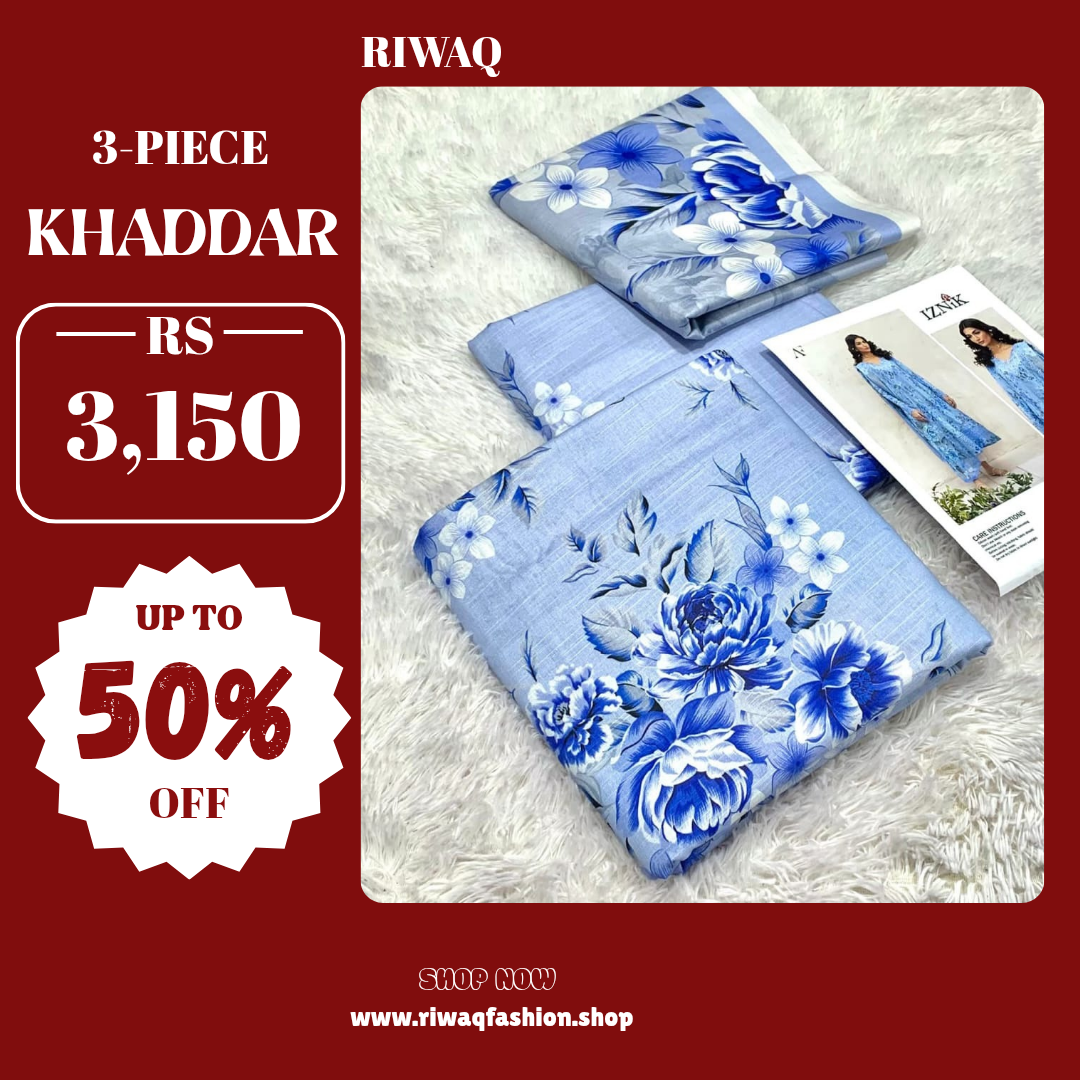 3PC Khaddar Suit Collection – Premium Mix Brands
Iznik | Maria B Inspired