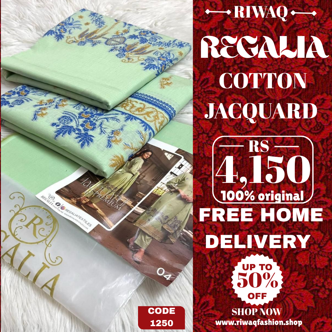 REGALIA Jacquard Collection 2025 – Timeless Elegance in Cotton Jacquard