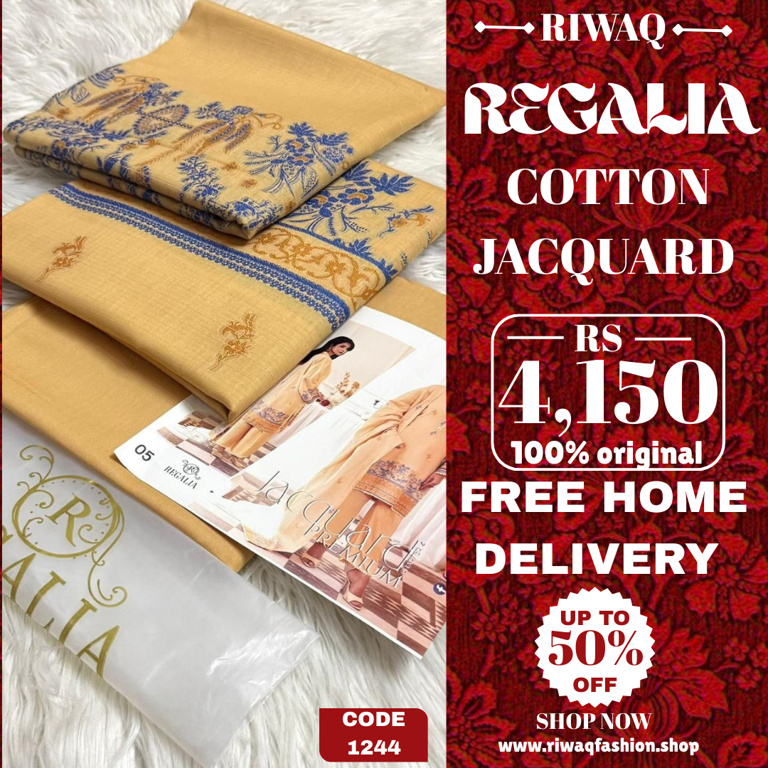 REGALIA Jacquard Collection 2025 – Timeless Elegance in Cotton Jacquard