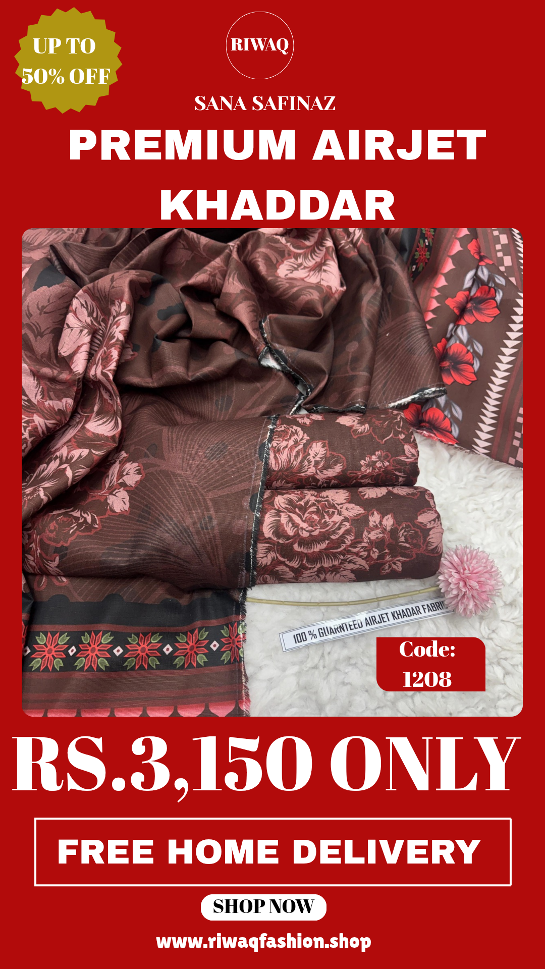 Winter Sana Safinaz Premium Khadar – Elegant Digital Prints