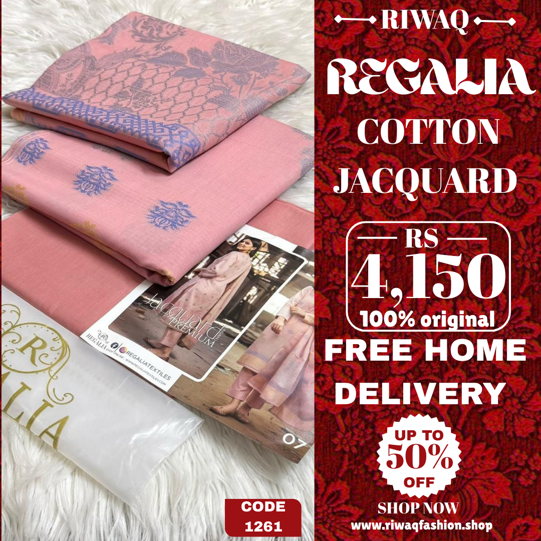 REGALIA Jacquard Collection 2025 – Timeless Elegance in Cotton Jacquard