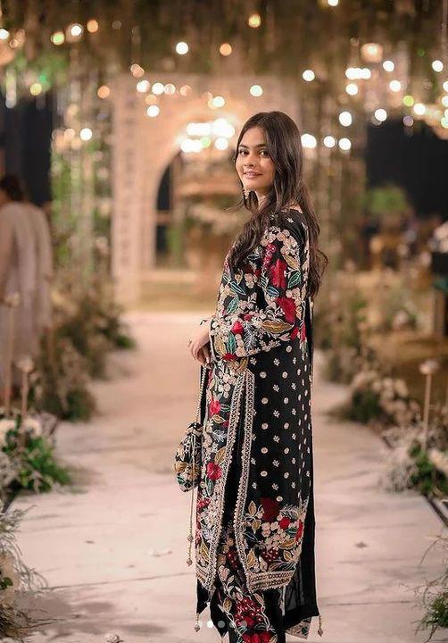 Haseen Mehnaaz – Luxury Heavy Embroidered Chiffon 3-Piece Master Replica Suit