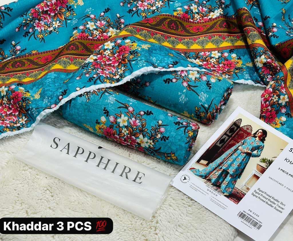 SAPPHIRE 3PC Printed Khaddar