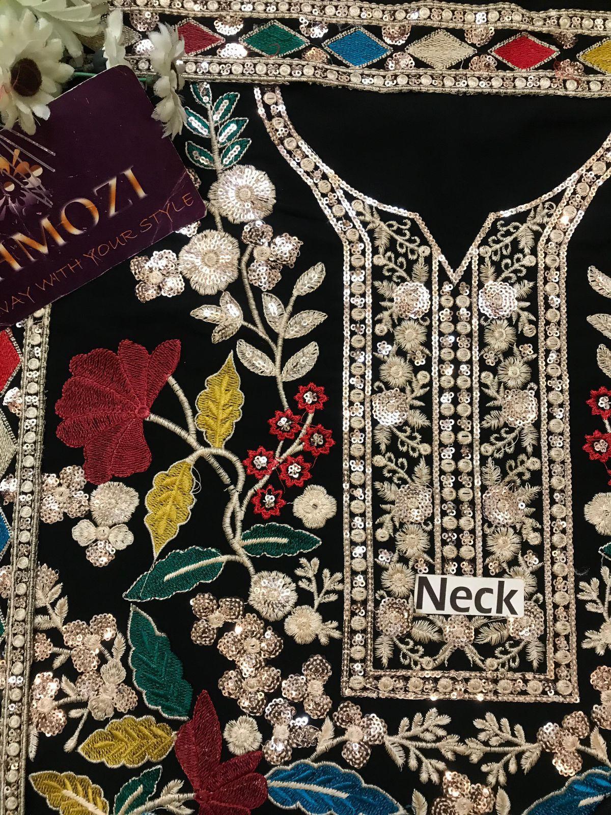 Haseen Mehnaaz – Luxury Heavy Embroidered Chiffon 3-Piece Master Replica Suit