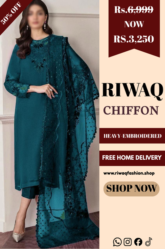 Baroque Alnisa Embroidery Chiffon Ensemble