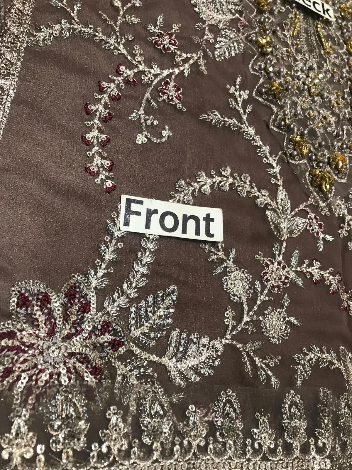 Maria B Luxury Semi-Pure Chiffon Ensemble – Heavy Adda Embroidery Edition