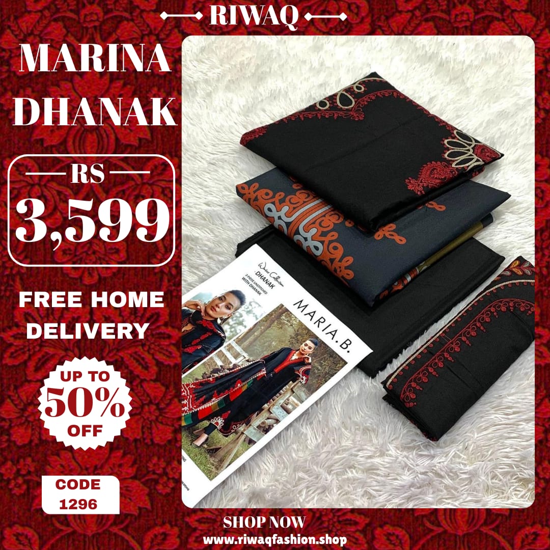 Luxury Dhanak Marina Winter Suit with Embroidered Wool Shawl