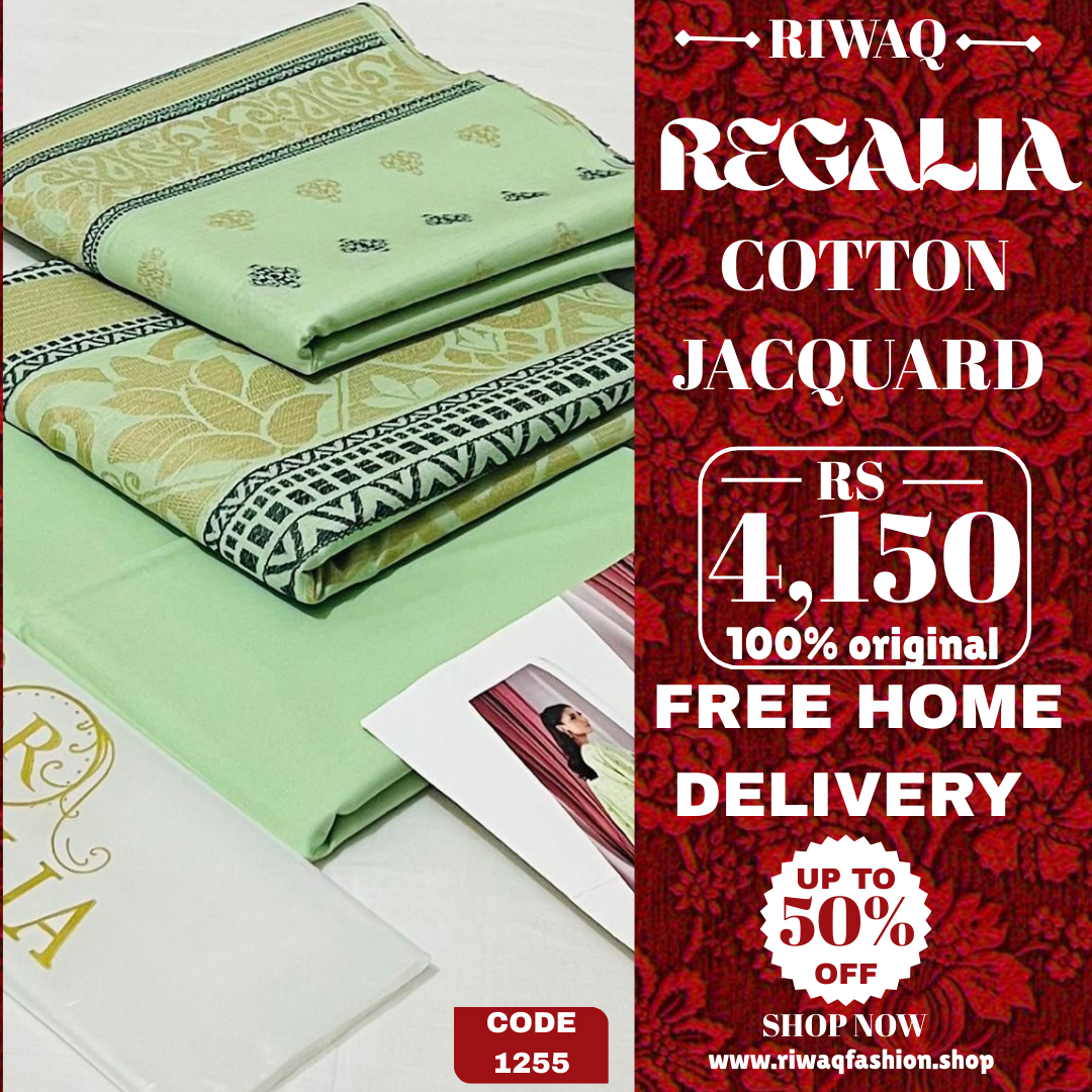 REGALIA Jacquard Collection 2025 – Timeless Elegance in Cotton Jacquard