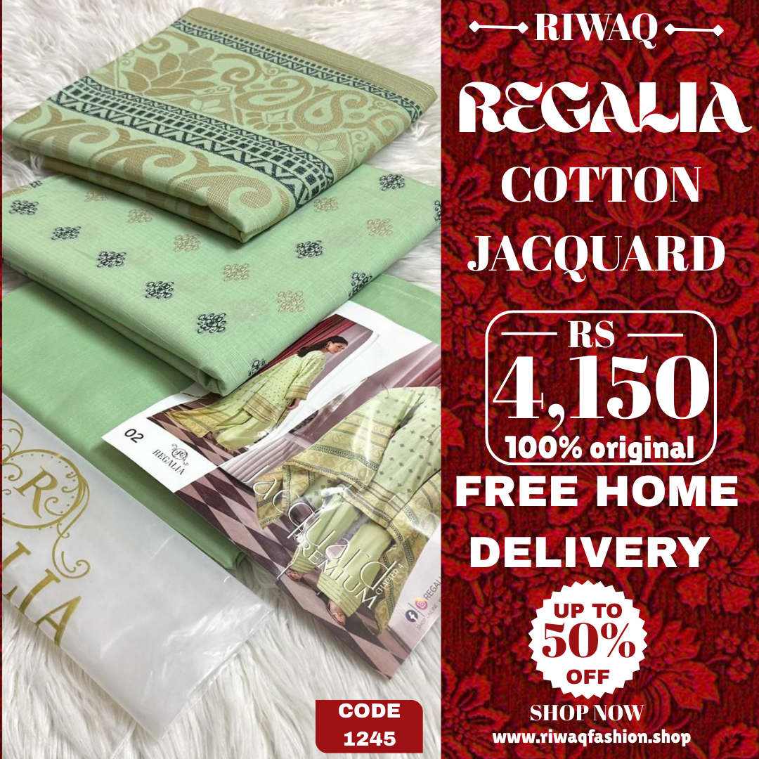 REGALIA Jacquard Collection 2025 – Timeless Elegance in Cotton Jacquard