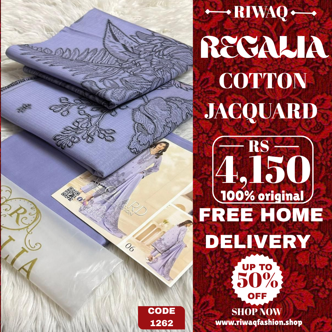 REGALIA Jacquard Collection 2025 – Timeless Elegance in Cotton Jacquard