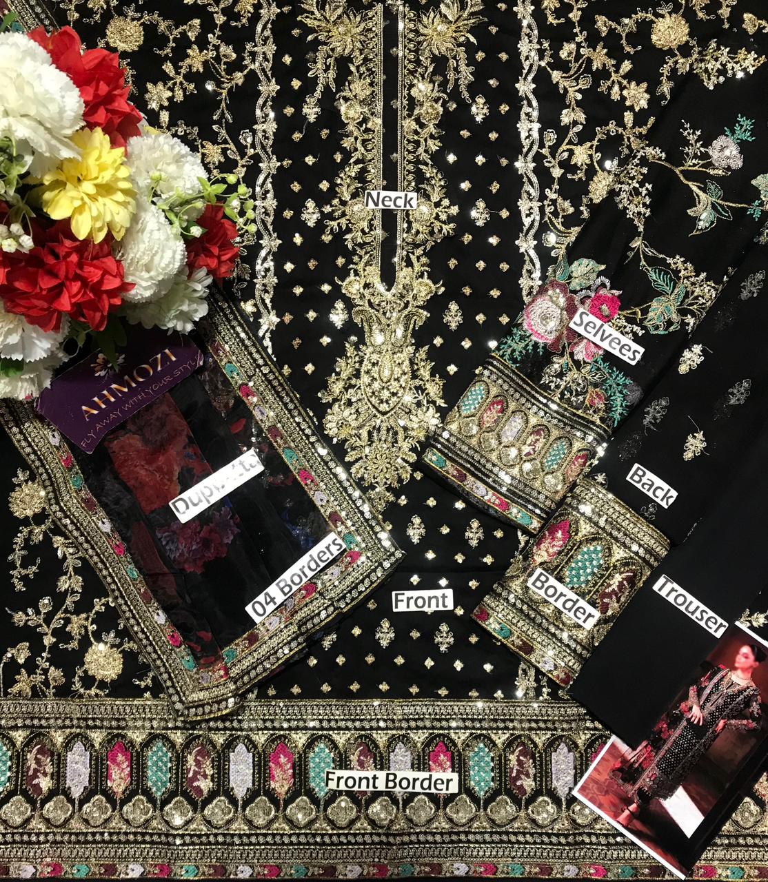 Charizma Hit Code – Master Blaster Replica | Luxury Heavy Embroidered 3-Piece Suit