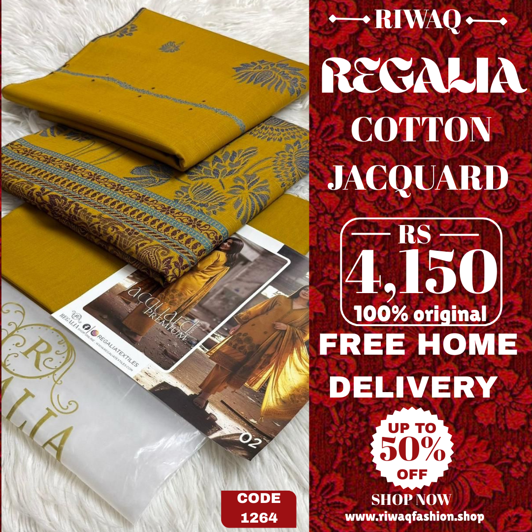 REGALIA Jacquard Collection 2025 – Timeless Elegance in Cotton Jacquard