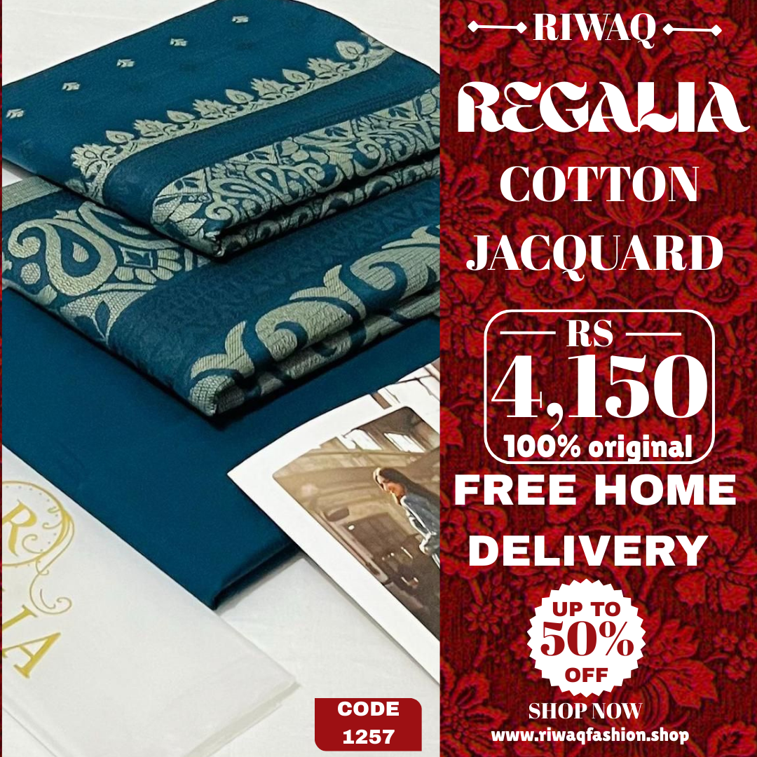 REGALIA Jacquard Collection 2025 – Timeless Elegance in Cotton Jacquard