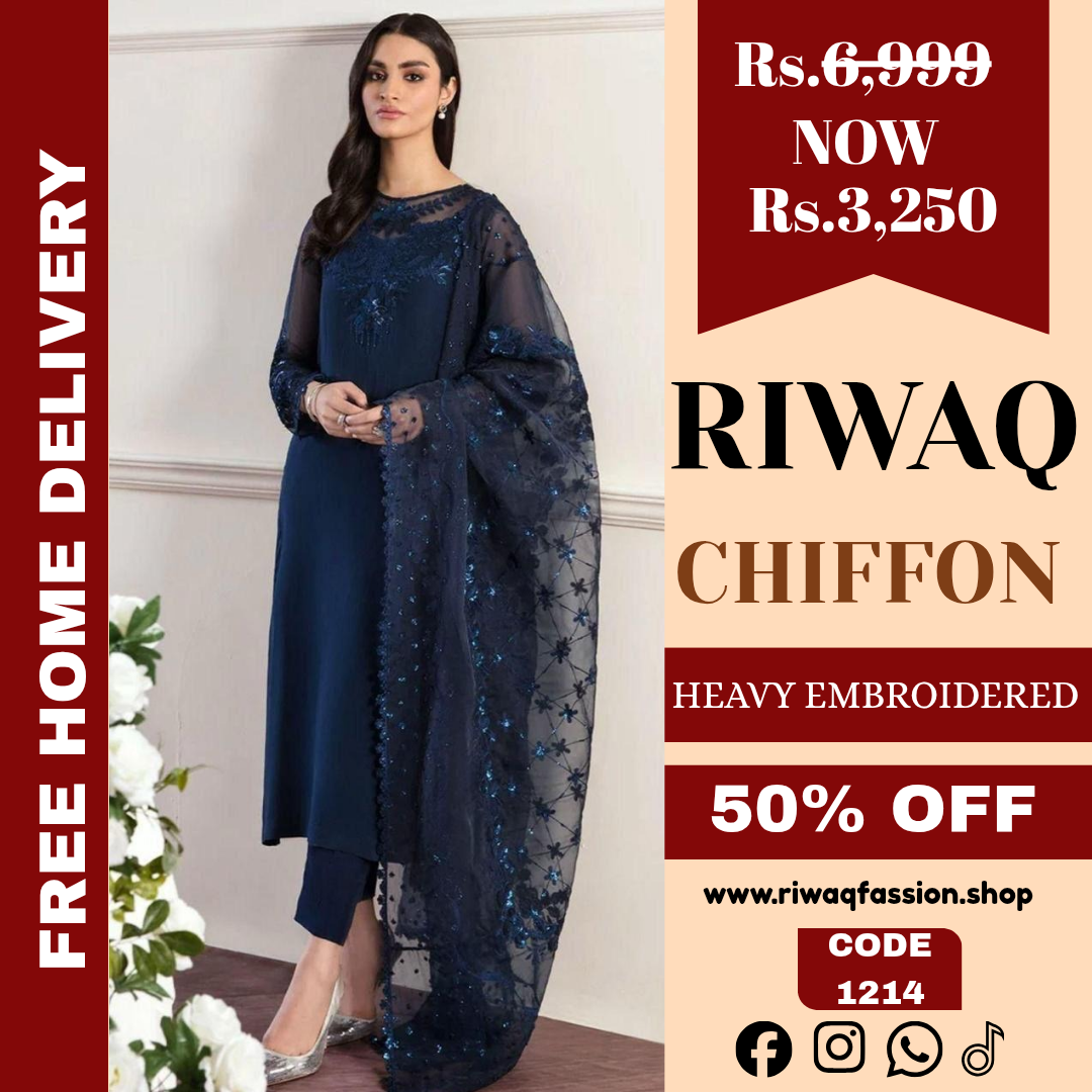 Baroque Alnisa Embroidery Chiffon Ensemble