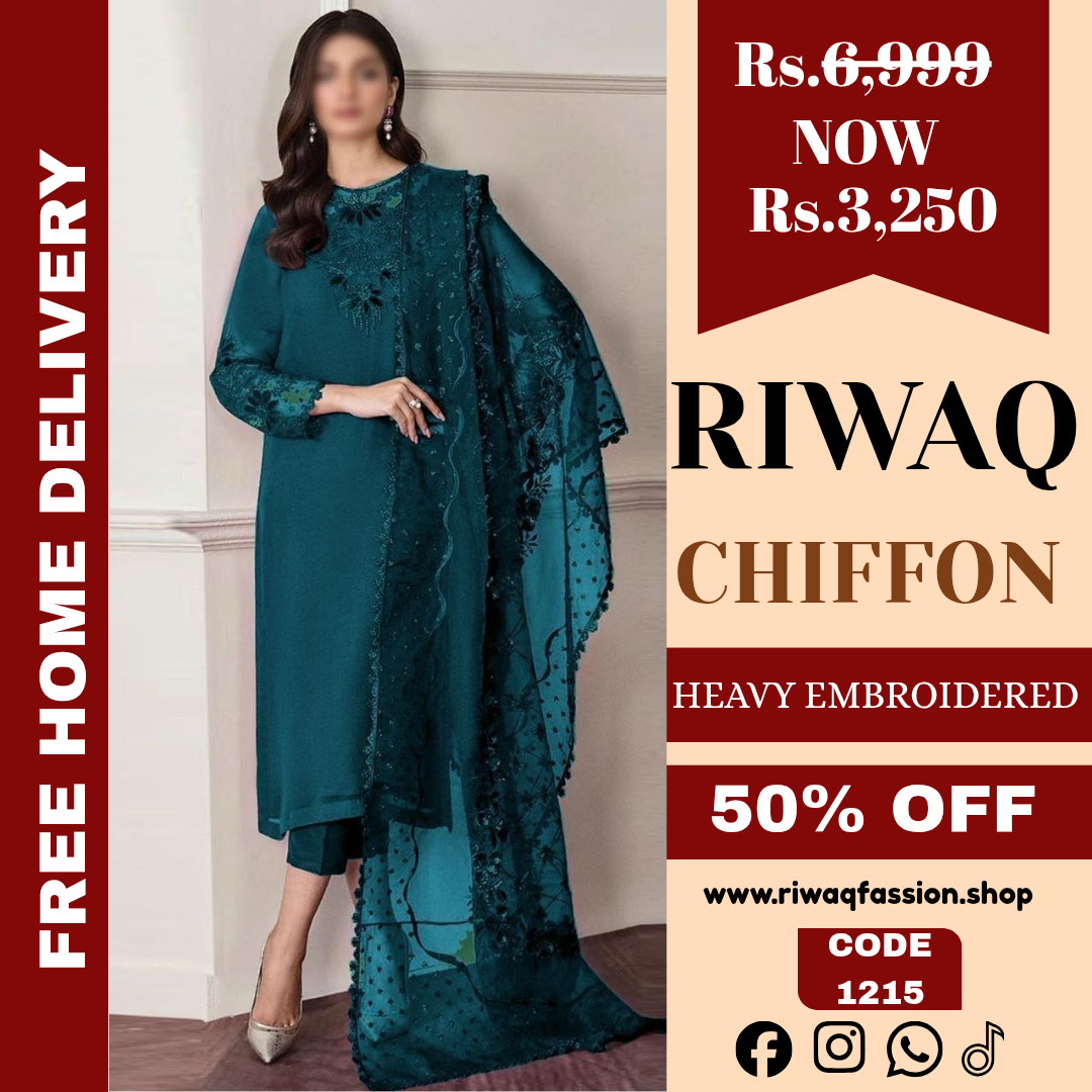 Baroque Alnisa Embroidery Chiffon Ensemble