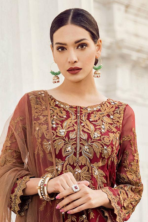 IZNIK Luxury Chiffon Suit with Heavy Net Embroidered Dupatta