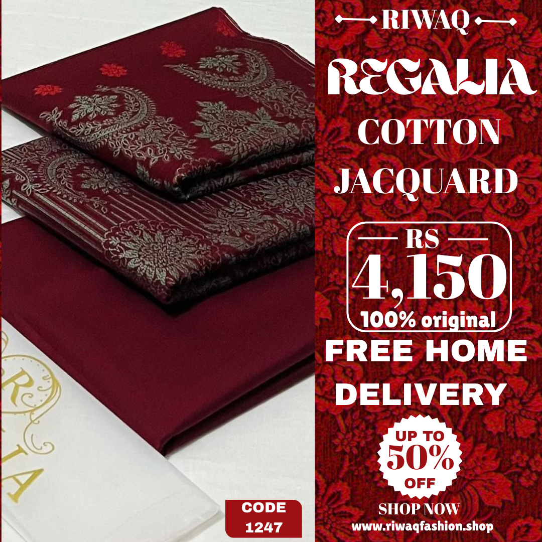 REGALIA Jacquard Collection 2025 – Timeless Elegance in Cotton Jacquard