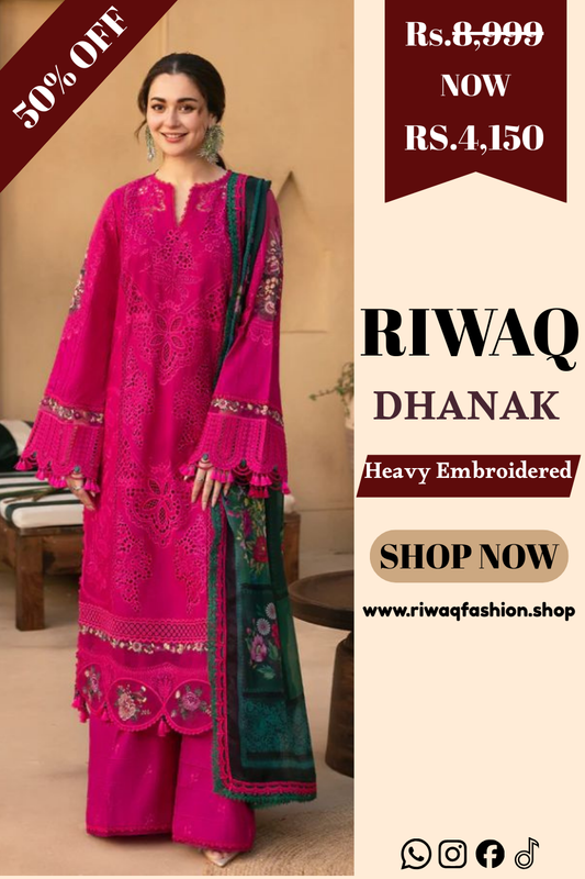 Elegant luxury Airjet Dhanak suit with chikankari-style embroidery and winter-perfect wool shawl.