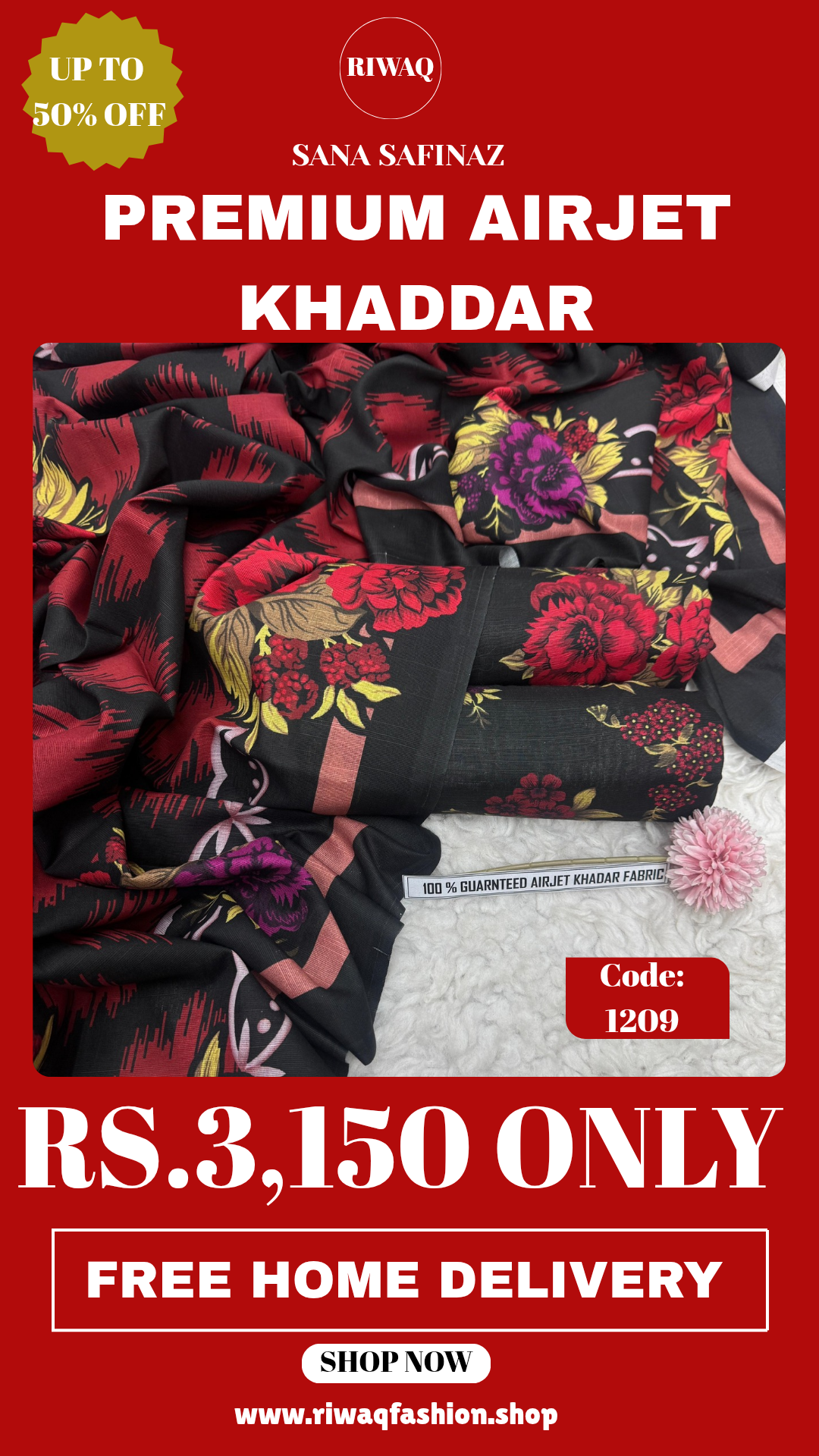 Winter Sana Safinaz Premium Khadar – Elegant Digital Prints