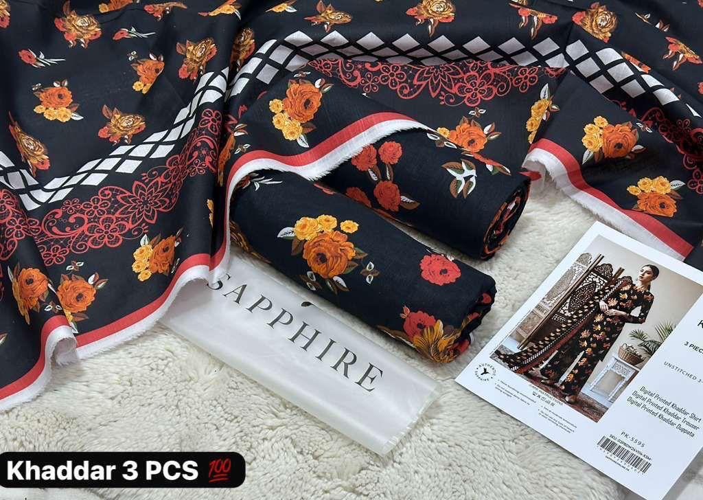 SAPPHIRE 3PC Printed Khaddar