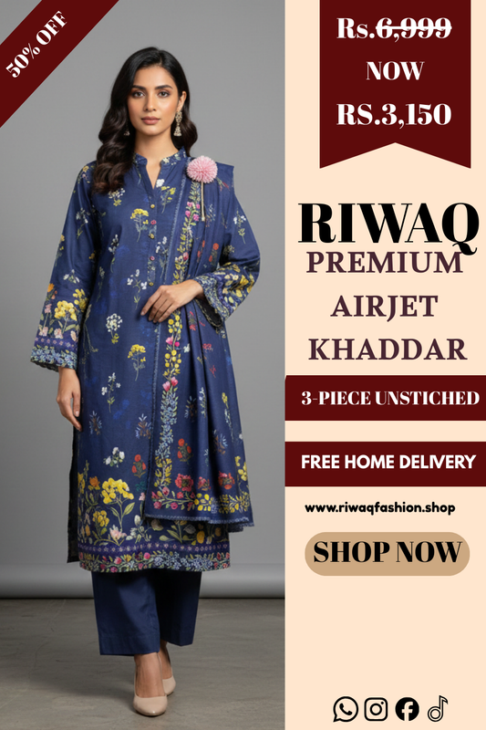 Winter Sana Safinaz Premium Khadar – Elegant Digital Prints